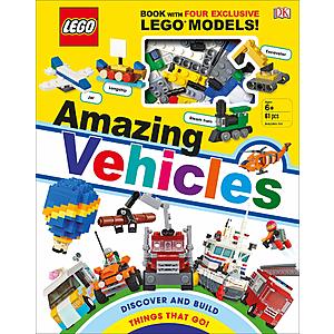 LEGO Amazing Vehicles Hardcover Book w/ 61-Piece Building Bricks $8.35 + Free Curbside Pickup