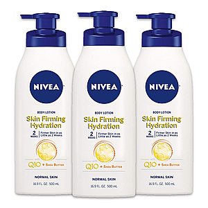 3-Pack 16.9oz. Nivea Skin Firming Hydrating Body Lotion $6.64 w/ S&S + Free S&H w/ Prime or $25+