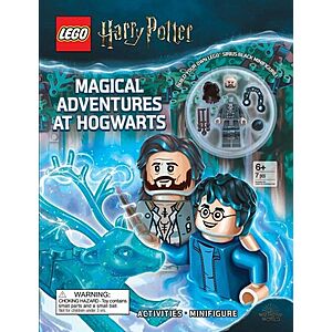 Buy 2 Get 1 Free: Lego Activity Book w/ Minifigure (Harry Potter, Lego City) from 3 for $14.20