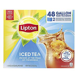 48-Count Lipton Gallon-Sized Iced Tea Bags $3.73 + Free Shipping w/ Prime or on $35+