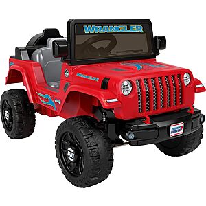 Power Wheels Jeep Wrangler Toddler Ride-On Toy (Red) $88.49 & More + Free Shipping