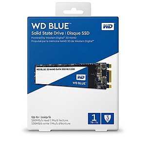 1TB WD Blue 3D NAND M.2 2280 Solid State Drive  $230 + Free Shipping