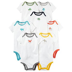 7-Pack Carter's Days of the Week Short-Sleeve Bodysuits (various)  $9.20 or Less & More + Free Store Pickup