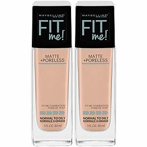 2-Ct Maybelline New York Fit Me Liquid Foundation Makeup (various colors) $4.35 w/ S&S + Free S&H
