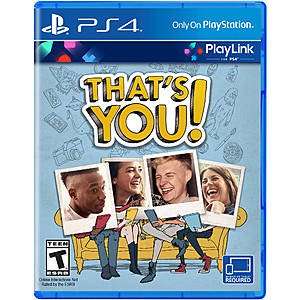 Thats You, Knowledge is Power, Singstar Celebration 99 cents or less at Gamestop. PS4 Party games $0.99