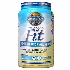 32.8oz Garden of Life Meal Replacement Raw Organic Fit Protein Powder (Vanilla) $15.75 w/ S&S + Free S&H