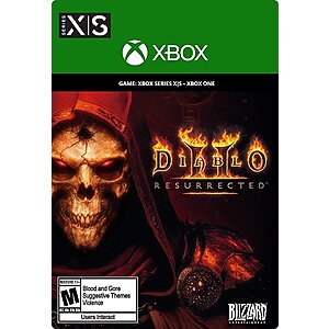 Diablo II: Resurrected (Digital, Xbox One, Xbox Series X|S) $12 + Free Shipping