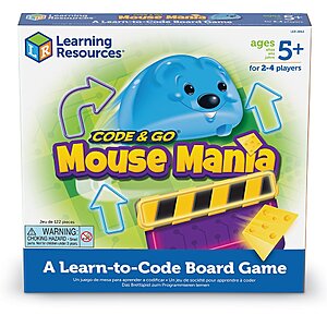 Learning Resources Code & Go Robot Mouse Mania Board Game w/ 4 Robot Mice $9.98 & More + Free Shipping w/ Prime or on $25+