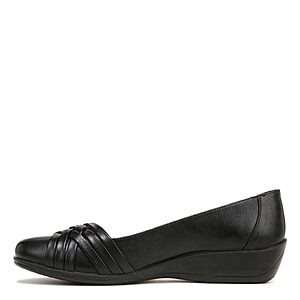 LifeStride Women's Incredible Slip On Ballet Flat (Black, Sizes: 6 Wide-10) $20 & More + Free Shipping w/ Prime or on $25+
