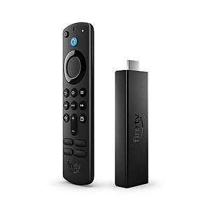 Amazon 4K Max Fire TV Stick Streaming Media Player w/ Alexa Voice Remote (Black) $27 + Free Shipping