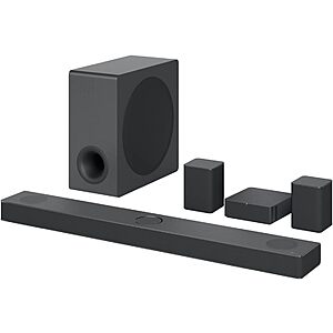 Prime Members: 5.1.3-Channel LG S80QR Sound Bar w/ Dolby Atmos Up-Firing Center & Wireless Rear Speakers, Sub $447, 2.1-Channel LG Sound Bar w/ Wireless Sub $127 + Free Shipping