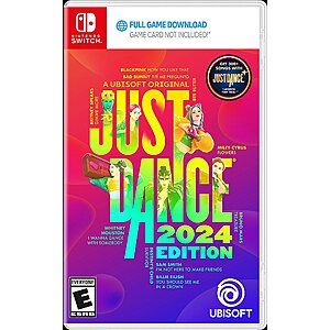 Just Dance 2024 Edition Code in Box (Switch) + Just Dance Joycon Caps $30 & More + Free Shipping