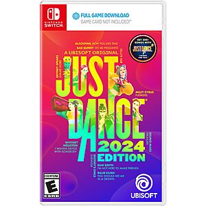 Just Dance 2024 Digital Code in Box: Switch, PS5 or Xbox Series S|X $25 + Free Shipping w/ Prime or on $35+
