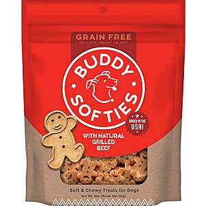 5-Oz. Buddy Softies Soft & Chewy Dog Treats: Grilled Beef $2.75 w/ S&S, Peanut Butter or Roasted Chicken $3.85 w/ S&S + Free Shipping w/ Prime or on $35+