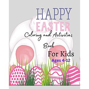 66-Page Easter Coloring Paperback Book For Kids $1.35 + Free Shipping w/ Prime or on $35+