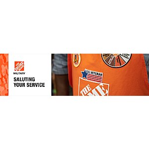Home Depot: Active Military & Veterans: Extra Savings on Purchases 10% Off (Exclusions Apply)