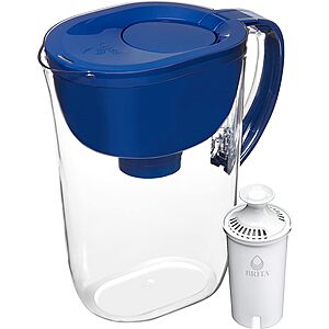 Prime Members: 10-Cup Brita Water Filter Pitcher + 1 Standard Filter (Blue) $16.80 & More + Free Shipping