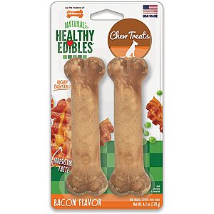 2-Count Nylabone Healthy Edibles Dog Treat Bone (Bacon Flavor) $1.95 w/ Subscribe & Save