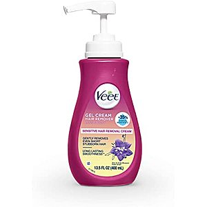 Veet Deals: 3-Pk 13.5oz. Gel Hair Remover Cream (Sensitive Formula) $14.65 & MORE at Amazon