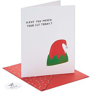 American Greetings 8-Ct. Boxed Christmas Cards "Have You Moved Your Elf Today?" $1.86 at Amazon