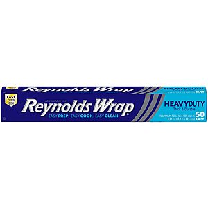 50 Sq. Ft. Reynolds Wrap Heavy Strength Aluminum Foil $3.05 w/s&s
