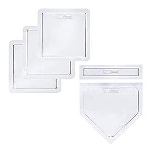 5-Piece Franklin Sports Rubber Throw Down Baseball Bases $10