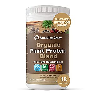 1.66 lb. Amazing Grass Organic Plant Protein Blend (Rich Chocolate) $28.88 + Free Ship