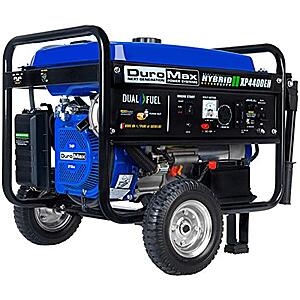 DuroMax 4400W 7HP Dual Fuel Propane/Gas Powered Portable Electric Start Generator $345 + Free Shipping