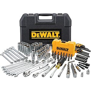 142-Piece DeWALT Mechanics MM/SAE Socket/Wrench Set w/ Carrying Case $89 + Free Shipping
