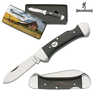 Browning Vintage Whitetail Folding Knife w/Gift Tin $11 + Free Shipping