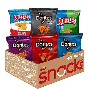 Prime Members: 40 Pk. Frito-Lay Ruffles & Doritos Bold Mix Variety Pack $10.48 + FS