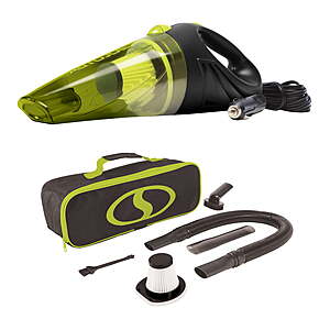 Auto Joe 12-Volt Portable Car Vacuum Cleaner W/ 2 HEPA Filters, Storage Bag $8.97 + Free S&H w/ Walmart+ or $35+