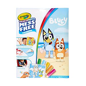 Crayola Bluey Color Wonder Coloring Set, 18 Bluey Coloring Pages, Mess Free Coloring, Toddler Activities, Kids Holiday Gift $5.97 + Free Shipping w/ Prime or on $35+