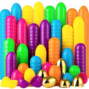 50-Piece JOYIN 44 - 2.3" Plastic Easter Eggs + 6 Golden Eggs $5.99 + Free Shipping w/ Prime or on $35+