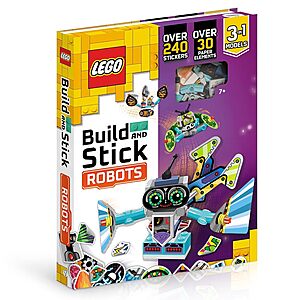 LEGO(R) Books. Build and Stick: Robots: Activity Book with 200+ Stickers (Exclusive 3 in 1 Models) $7.49 + Free Ship w/Prime or on orders $35+