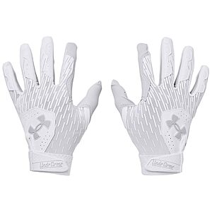 Under Armour Boys' Youth Clean Up Baseball Gloves, White/Halo Gray/Halo Gray (Large) $10.80 + Free Shipping w/ Prime or on $35+