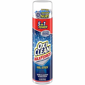 2-Count OxiClean Max Force Gel Stain Remover Stick, 6.2 Oz $5.16 or $4.47 15% AC w/s&s
