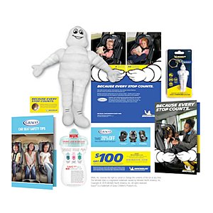 FREE Michelin Man Plush Doll, Tire Pressure Gauge & More (Complete Online Child's Safety Class)