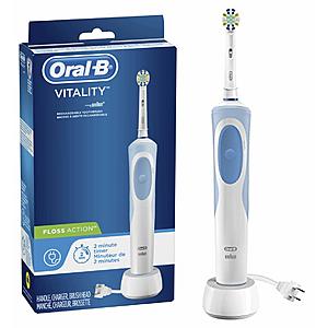 Oral-B Vitality FlossAction Rechargeable Battery Electric Toothbrush w/ Automatic Timer $16.99 - Amazon