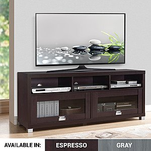 Techni Mobili Durbin TV Stand for TVs up to 75" (Espresso) $104 + Free Shipping