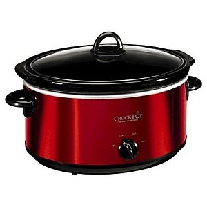 Crock-Pot 6-Quart Cook & Carry Slow Cooker (red) $12.10 + Free Store Pickup