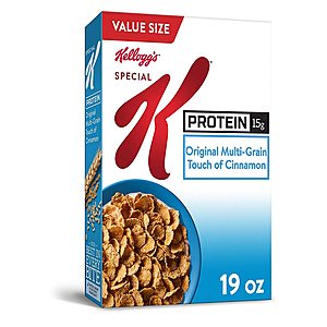 19oz. Value Sz. Kellogg's Special K Breakfast Cereal $2.72 5% w/s&s