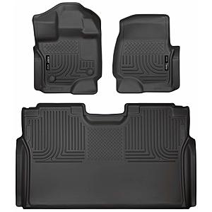 Husky Liners Weatherbeater Floor Mats F-150 SuperCrew (with console) Front and 2nd Row Set (black) $96