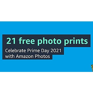 Amazon Prime Members: 21-Count Photo Prints (4x5.3" or 4x6") Free + Free Shipping