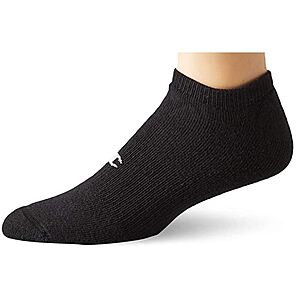 6-Pack Champion Men's Double Dry No Show Running Socks (Black) $6.60