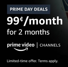 Prime Members: 2-Month Streaming Services: Britbox, Starz, Cinemax & More $1/Mo. for 2-Months