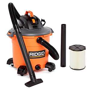 RIDGID 16-Gallon 5.0 Peak HorsePower NXT Wet/Dry Shop Vacuum with Filter $59.90 + Free Shipping