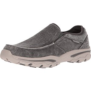 Skechers Men's Relaxed Fit Creston-Moseco Canvas Loafer Shoe (Charcoal) $30.05