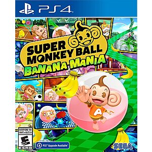 Super Monkey Ball: Banana Mania (PS4 w/ Free PS5 Upgrade) $5.49 + Free Shipping (Amazon & Best Buy)