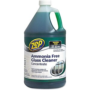 1-Gallon Zep Commercial Glass Cleaner Concentrate $4.98 + Free Shipping w/ Prime or on $35+